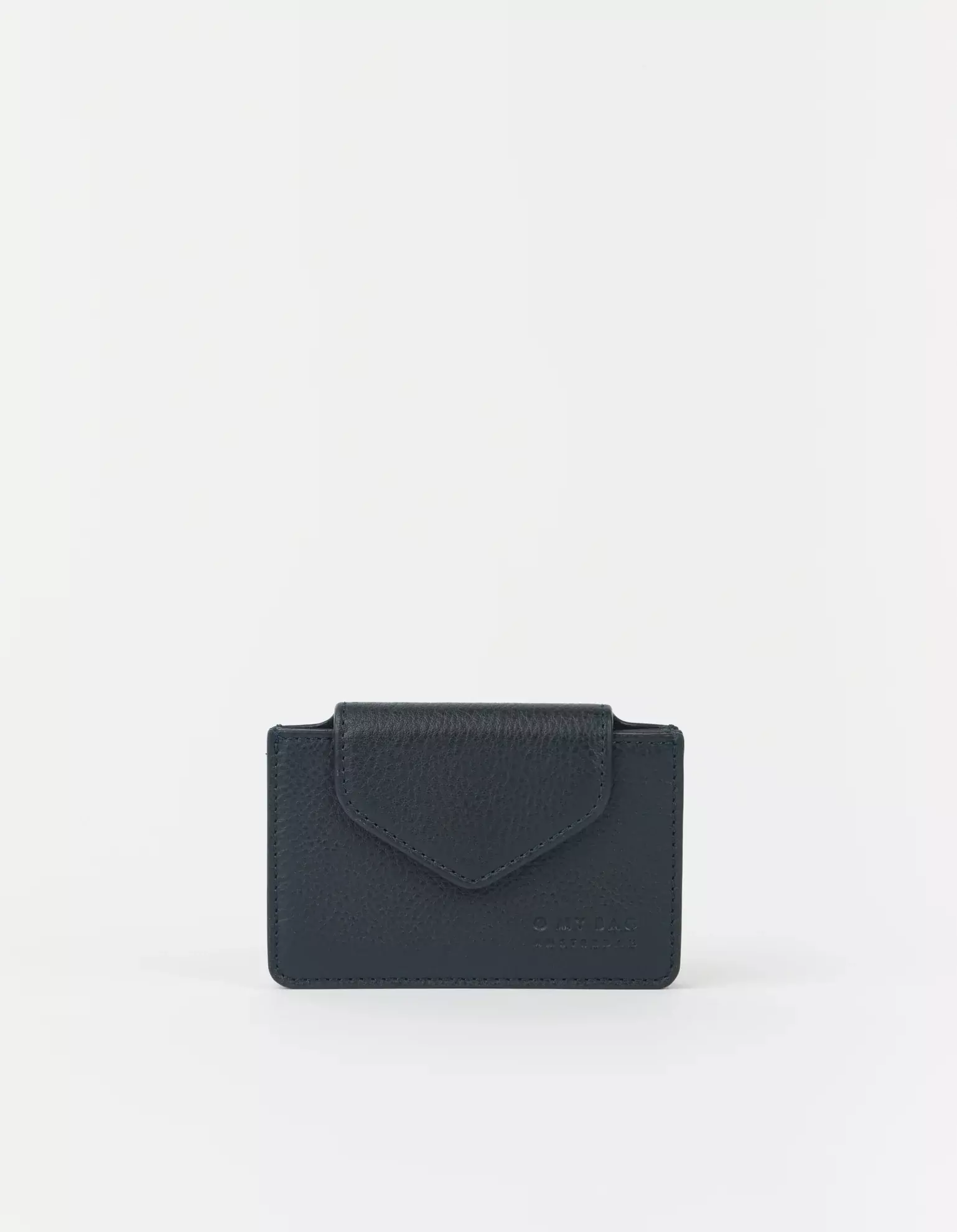 O MY BAG Harmonica Wallet Universe Blue Soft Grain Leather Portemonnaie Geldbörse blau